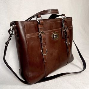 COACH Chelsea Brown Leather Tote Bag # F14015